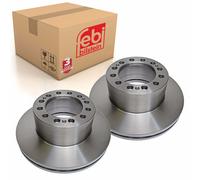 Pair of Brake Disc Fits Sauer Achsen OE 4079000703 Febi 27509