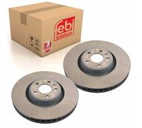 Pair of Brake Disc Fits VW OE 4M0 615 301 AN Febi 171458