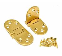 Pair of Brass Flap Hinges Table Folding Flip Top Hinge,Brass Butler Tray Hinges Flip Concealed Furniture Hardware (71mm x 30mm)