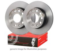 Pair of Brembo 08.A540.11 Brake Disc Rear Solid (x2)