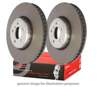 Pair of Brembo 09.9772.1X Brake Disc Front Vented (x2)