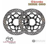 Pair Of Brembo Serie Oro Floating Front Brake Discs Kawasaki 800 Z 2014