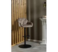Brooke Swivel Bar Stool with Height Adjustable Function in Beige (set of 2)