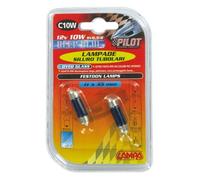 Pair Of Bulbs Siluro 10W 11X35 MM Blue-XE Object Holder Plate Ceiling Light