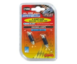 Pair Of Bulbs Siluro 10W 11X35 MM Blue-XE Object Holder Plate Ceiling Light