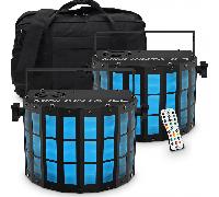 Pair of Chauvet Mini Kinta ILS RGBW Derby Lighting Effects Inc Bag and Remote [EEK: A+++]