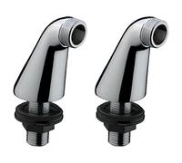 Nes Home Pair of Chrome Deck Mounted Bath Filler Shower Mixer Tap Legs Adapter Extension