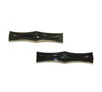 Pair of Clip-in End Barrettes, Hair Slides with Cut-Out Design [Type 2].