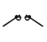 Bike It Motorcycle Motorbike Clip-On Handlebar High-Rise Riser Kit Black - 50 MM