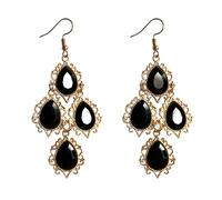Pair of Comfortable Colorful Dangle Earrings Drops Shape Elegant for Various Styles Acrylic Party