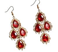 Pair of Comfortable Colorful Dangle Earrings Drops Shape Elegant for Various Styles Acrylic Party