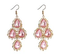 Pair of Comfortable Colorful Dangle Earrings Drops Shape Elegant for Various Styles Elegant Drops