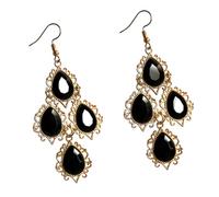 Pair of Comfortable Colorful Dangle Earrings Drops Shape Elegant for Various Styles Elegant Drops