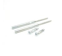 Oakcrafts - Pair of Concealed/Floating Shelf Cavity Wall Support Rods - 12mm x 120mm