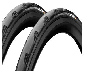 PAIR of Continental GP5000 Clincher - Folding Tyres 700x28