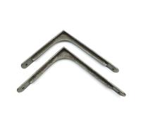Pair of Corner Brace Gallows Style Antique Cast Iron Shelf Brackets - 175mm x 230mm