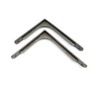 Pair Of Corner Brace Gallows Style Antique Cast Iron Shelf Brackets - 210mm X 260mm