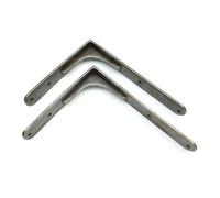 Pair of Corner Brace Gallows Style Antique Cast Iron Shelf Brackets - 210mm x 260mm