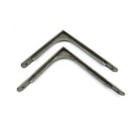 Pair Of Corner Brace Gallows Style Antique Cast Iron Shelf Brackets - 230mm X 280mm