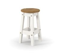 Core Products Corona White Low Breakfast Stools Pair, White