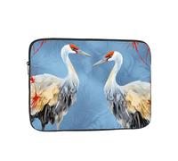 Pair of Crane Herons 15 inch Prints Laptop Case - Slim and Portable, Suitable for Office Travel and Commute
