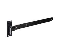 Pair of Cranked Band & Hook On Plates - Black (Size 600mm - 2 Pieces) Timco Black One Size