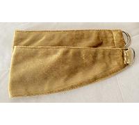 PAIR of Crushed velvet Curtains Holdbacks, tie backs GOLD