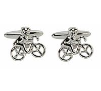 Pair of Cufflinks - Novelty Cyclist