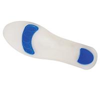 Pair of Cut to Size Medial Grade Silicone Insoles Pressure Relief and Shock Absorption for Heel Pad, Heel Spur and Ball of Foot Pain Cushioning and Pain Relief for Sore Swollen Feet Arch Support