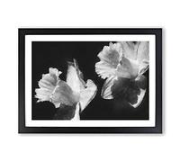 Pair of Daffodils Painting Framed Print | A2 Black Framed Wall Art | Ready to Hang | Modern Historical Picture | Living Room Bedroom Lounge Office