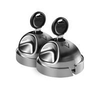 Pair of Daken Saturn Evo Anti-Theft Van Door Lock Padlocks, Excellent Security Lock for Cargo Compartment of Meroni UFO+ Type Commercial Vehicles