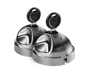 Pair of Daken Saturn Evo Anti-Theft Van Door Lock Padlocks, Excellent Security Lock for Cargo Compartment of Meroni UFO+ Type Commercial Vehicles