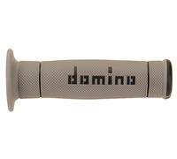 DOMINO Pair of Trial Grips Gray/Black (Motorcycle Grips) / Couple of Trial Hand Grip, grey/black (Knobs Motorcycle)