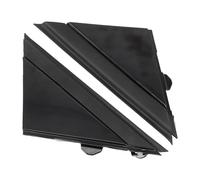 Pair of Door Mirror Flag Cover Moldings for Fiat 500 2012 2019, Front Left and Right, Plastic and Rubber Build Resistant to Oil and Grease