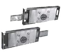 Pair of Double Side Lock (Right + Left) for Roller Shutter Reinforced Deadbolt