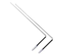 Pair of Dowsing Diving Rods With Handles and Instructions | Spiritual, Ghost Hunting, Water Hunting | For Finding Water, Minerals, Oil, Geopathic Stress Lines, Lost Objects