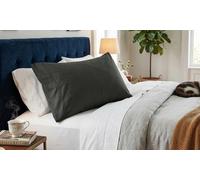 Smart Living Polycotton Bed Linen Luxury Fitted Bedsheet or Pillowcase Pair NonIron in Mustard | Size: Standard Pillow Case Smart Living Mustard Standard Pillow Case