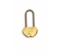 Pair of Eiffel Tower Engraved Heart Padlocks - Keyless - One chance to lock in the right place. Ideal for Lovers' Bridge, Valentine's Day and Weddings.