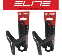 Pair of Elite ALA Bottle cages Black Red Bike Water Bottle Cage lightweight 39g