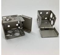 Pair of End Fitting Brackets for 25mm/1" Venetian/Wood Blind white/beige/brown (VN1010) (Silver/Metal)
