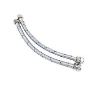 Pair of Flexible Hose Pipe Connectors Tails 1/2" x 15mm Compression 500mm WRAS