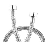 Pair of Flexible Pipes for Bathroom/Kitchen/Toilet Taps British Standard Pipe 1/2" x 1/2" BSP Fitting 300mm Long