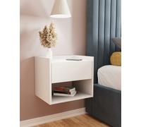 Gfw Harmony Wall Mounted Pair Of Bedside Tables White