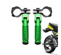 Pair of Foldable Motorcycle Foot Pegs Rear Pedals Universal Passenger Compatible with Motorcycles Scooters Bicycles Solid Frame Footrests Easy Installation Accessories