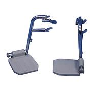 Pair of Footrests for ve00274 and ve00275 Height Adjustable Mobile Commode - Chrome Plated Swing Away Footrest - Fold Away