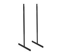 Pair Of Freestanding Heavy-duty Black Big T-legs For Use On Grid Mesh Panels