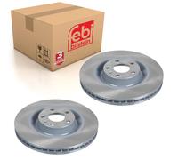 Pair of Front Brake Disc Fits Audi A4 quattro S4 OE 8E0615301T Febi 44038