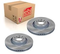 Pair of Front Brake Disc Fits Audi A6 quattro S6 4B OE 4B3615301 Febi 44021