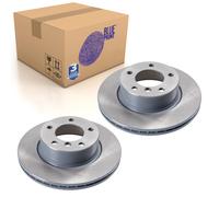 Pair of Front Brake Disc Fits BMW OE 34116854997 Blue Print ADB114373