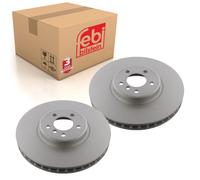 Pair of Front Brake Disc Fits BMW X5 E70 LCI F15 X6 E71 Febi 36394